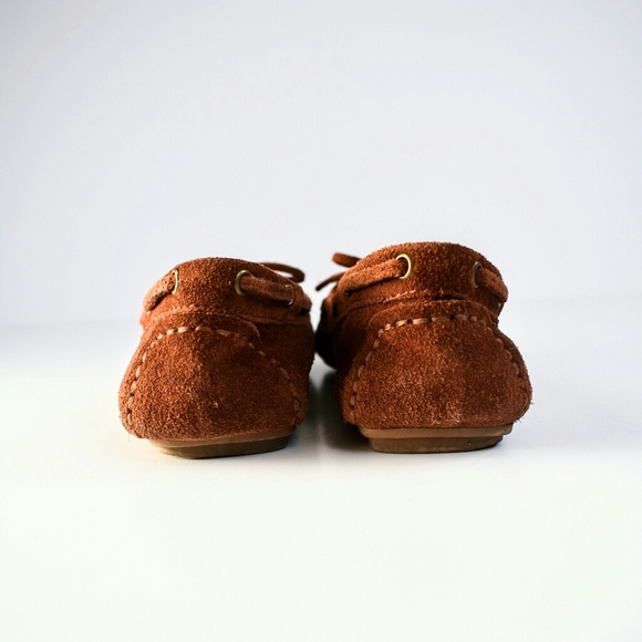 Lucky Brand Suede Moccasins Brown - Picture 3 of 5